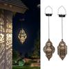 Подвесной солнечный марокканский фонарь для уличного декора, высокоэффективная литиевая батарея, водонепроницаемый декоративный свет
