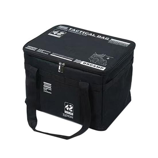 Тактическая сумка для хранения для кемпинга 42 л, органайзер-тоут с перегородками, водонепроницаемая ткань Оксфорд, складной органайзер для посуды для кемпинга, путешествий, автомобиля