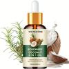 Natural Rosemary Coconut 2-in-1 Oil | Moisturizing Multi-Purpose Essential Oil 30ml, Pack 2
