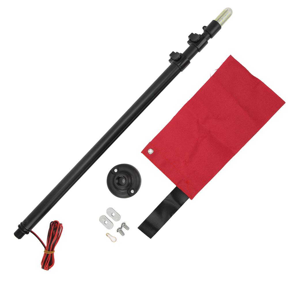 Safety Canoeing Flag Light Sets Waterproof Lamp for Marine Boat Canoe Accessories