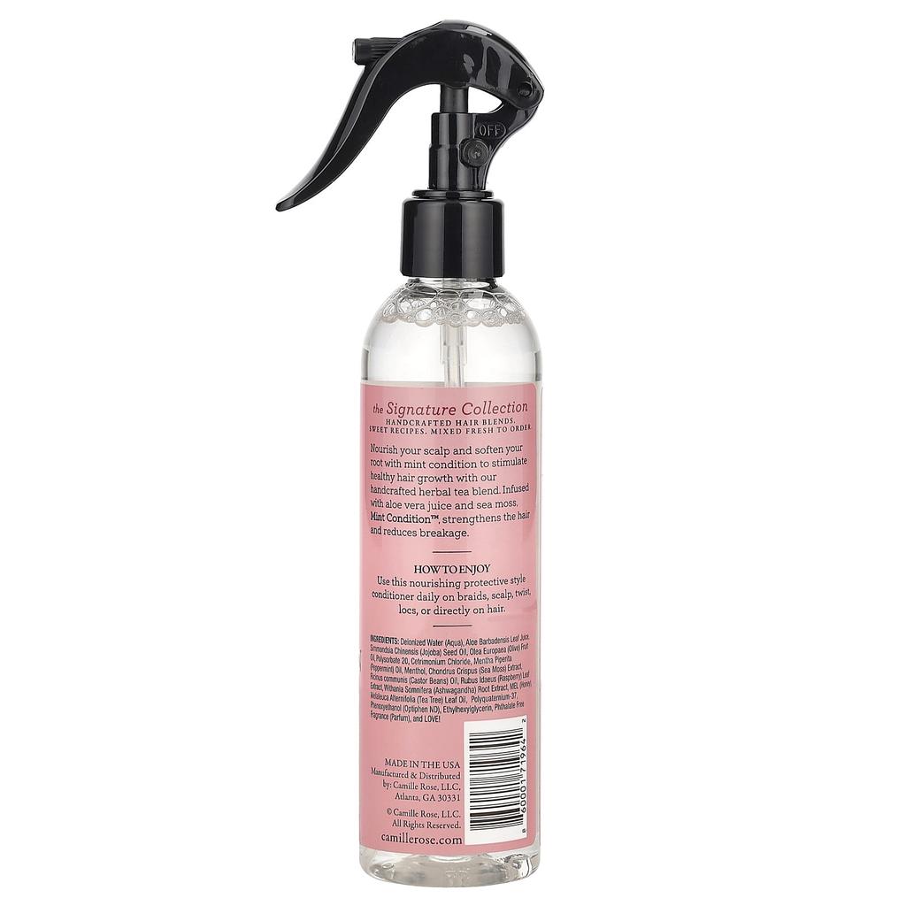 Camille Rose Спрей для волос и кожи головы Mint Condition, морской мох и алоэ вера, 8 унций (240 мл)