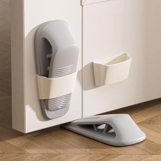 Door Stopper Anti-slip Windproof No Drilling Anti-collision Door Bottom Wedge Heavy Duty Home Office Carpet Tile Concrete Wooden Floor Doorstop