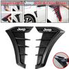 2Pcs Car Side Fender Vent Trim Sticker Air Vent Cover for Jeep Renegade Wrangler JK JL Grand Cherokee Compass Patriot Liberty ALM1