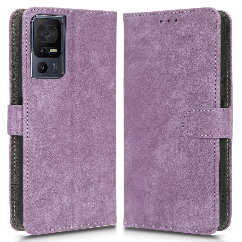 PU Leather Phone Case for TCL 40 SE RFID Blocking Wallet Phone Stand Cover
