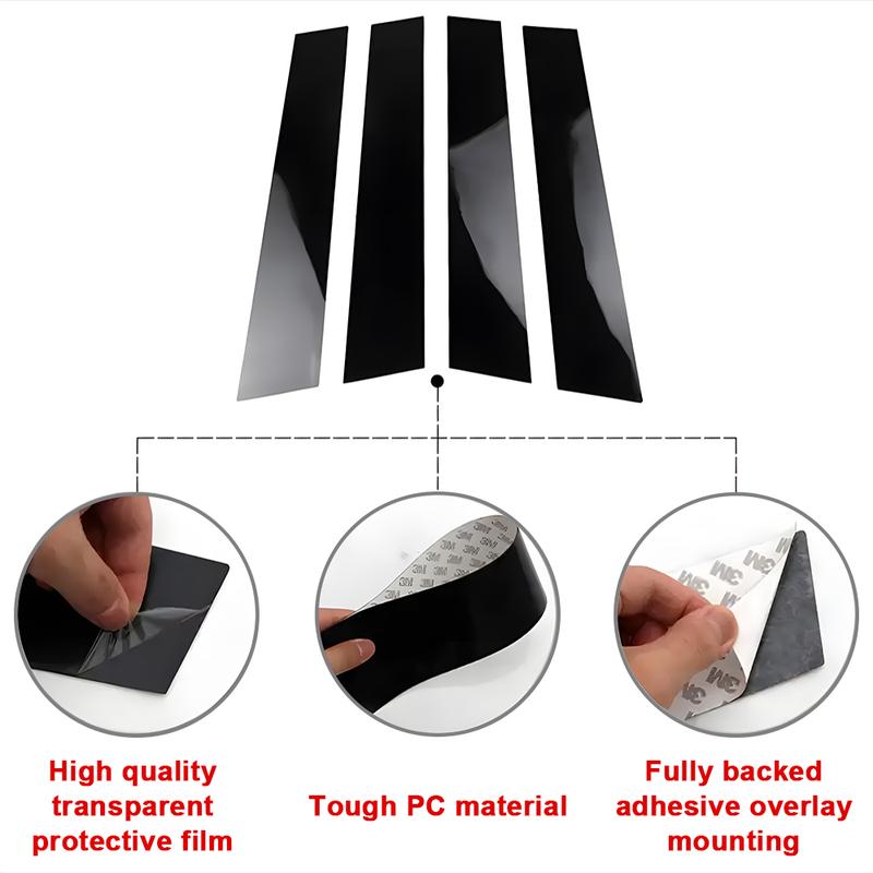 Car Window Trim Cover For Honda Civic 11th Gen Hatchback Accessories Exterior 2022 2023 2024 2025 B C Column Pillar Car Stickers