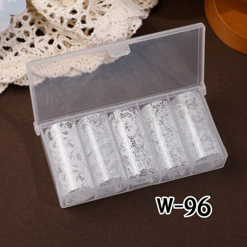 Laser Nail Stickers Black White Nail Decals Fashion Manicure Decals  Manicure DIY