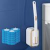 Набор для чистки унитаза Набор туалетной щетки с длинной ручкой с настенным ящиком для хранения 12 ароматерапевтических насадок для освежения