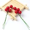Рождественские маленькие ягоды вишни DIY маленькие ягоды 100 шт. свадебные принадлежности украшения мини тычинки цветы аксессуары