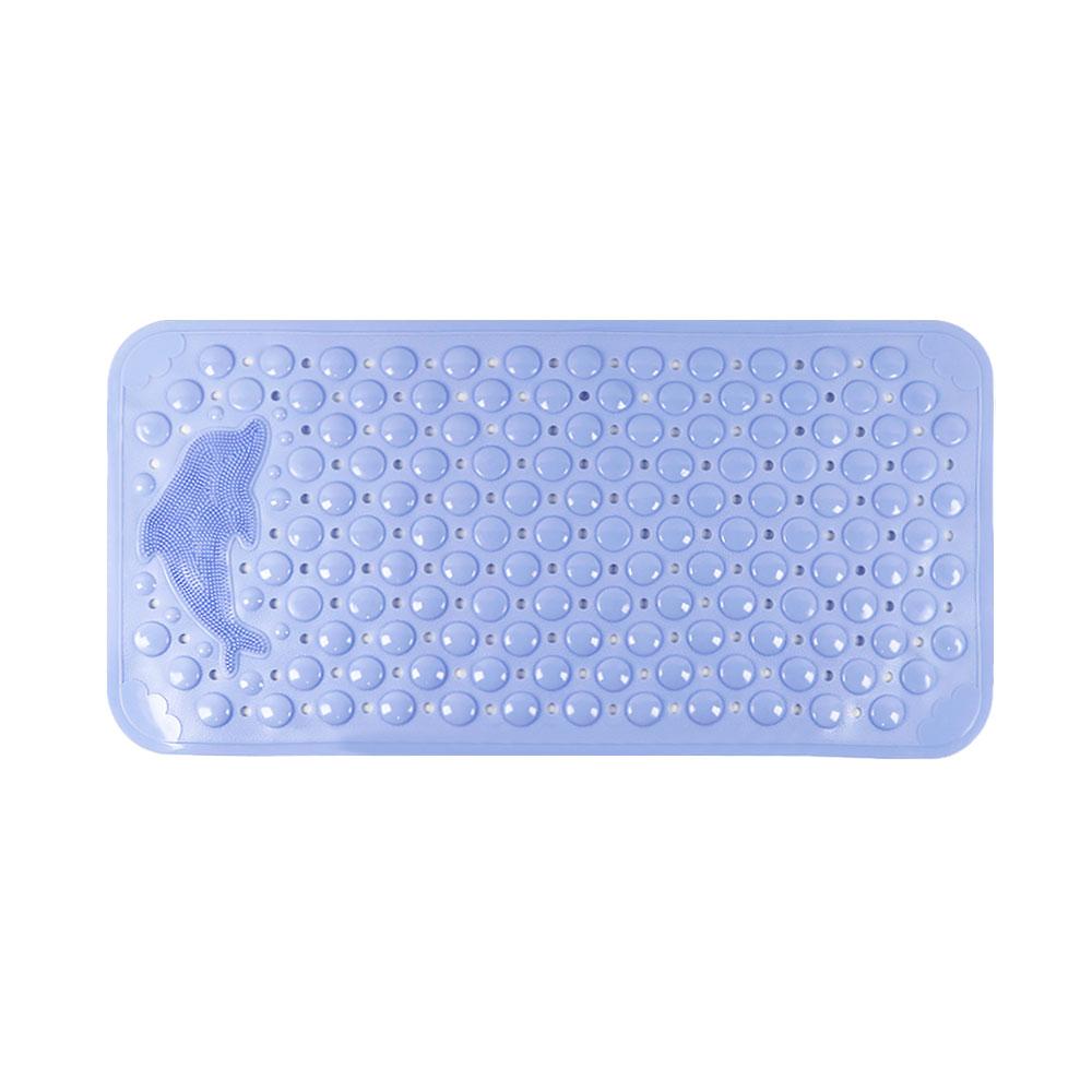 Silicone World Bathroom Anti-skid Mats PVC Shower Anti Fall Foot Mat Dolphin Massage Suction Cup With Drain Hole Floor Mat