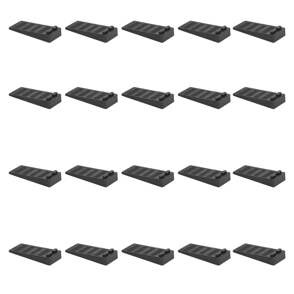 20 шт. Дверной стопор, противоударный, черный, без сверления, устойчивый, напольный, пластиковый, дверной клин для 