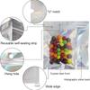 100pcs Holographic PP Poly Bags with Self-Sealing Strip, Reusable Jewelry and Phone Case Packaging Pouches