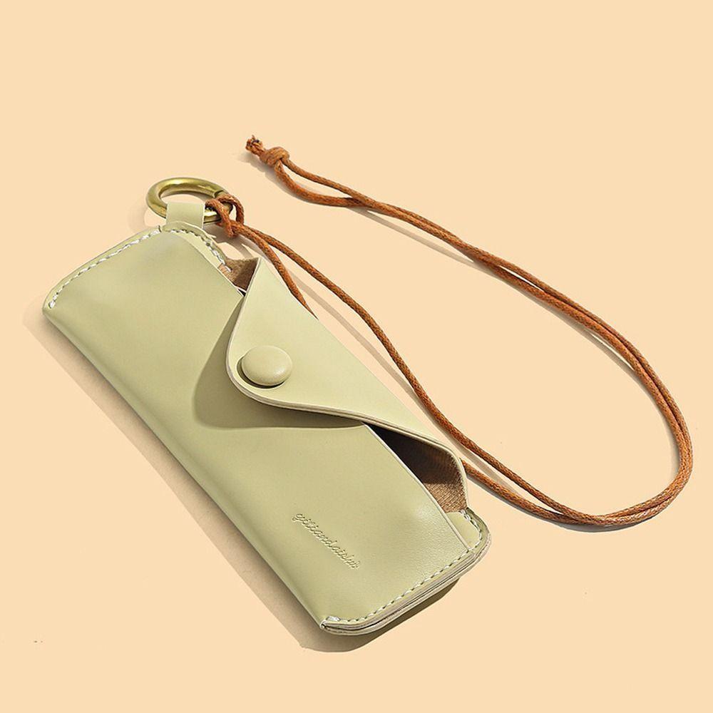 PU Leather Glasses Bag Anti-lost Eyeglasses Holder Creative Sunglasses Case  Students