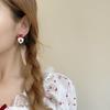 Летние серьги-клубнички, новые модные серьги-бантики, женские клипсы, для ушей без проколов, серьги-гвоздики с характером.