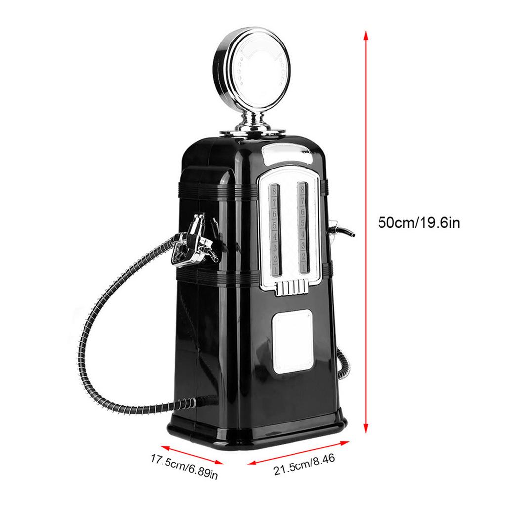 1000cc Double Guns Wine Beverage Pump Liquor Alcohol Pive Dispenser Bar Accessories Black