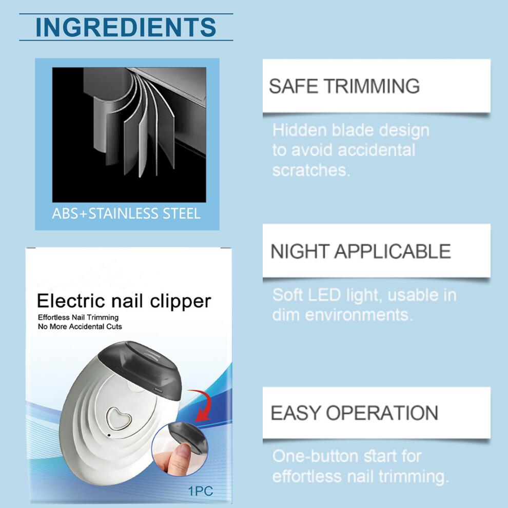 Electric Nail Clipper Trimmer Rechargeable