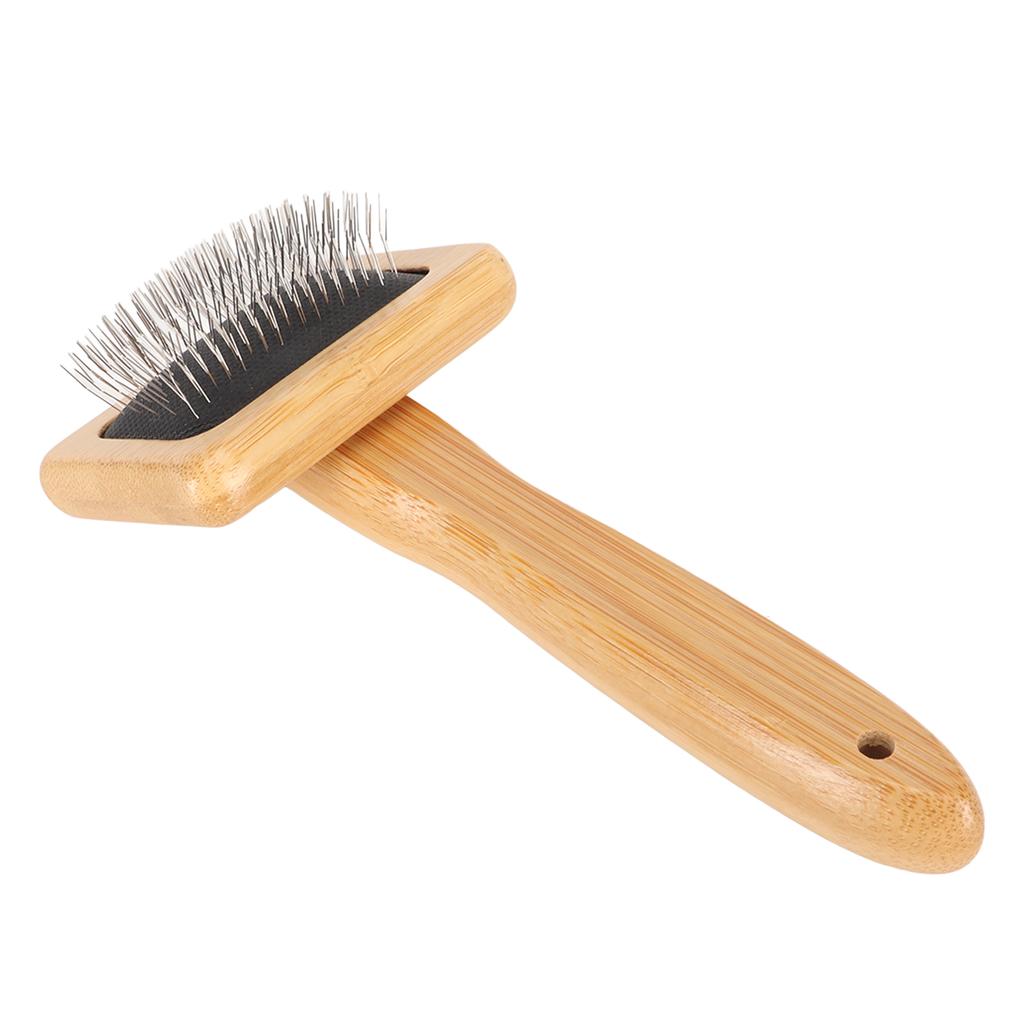 Расческа-чесалка для макраме с отверстием   Подушка для сумки Тонко отполированный бамбук Чистящая щетка-чесалка для питомца Гобелена