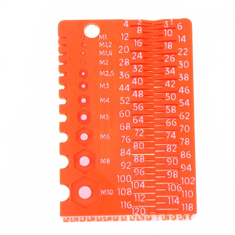Portable M1-M10 Bolt Screw Measuring Gauge High Accuracy Workshop Measuring Tool Ideal Gift for Male Repair Workers