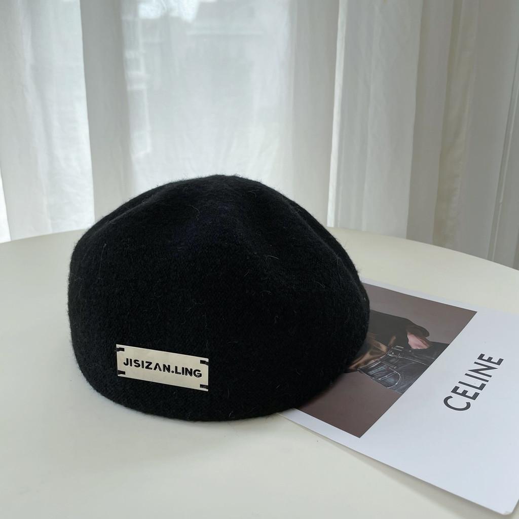 Однотонный зимний берет для женщин с классическим дизайном, утолщенная шапка, подарок