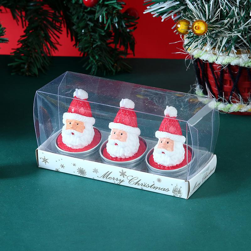 New Christmas Candle Set Souvenir Venue Decoration Small Ornaments Atmosphere Candle Light Small Gift