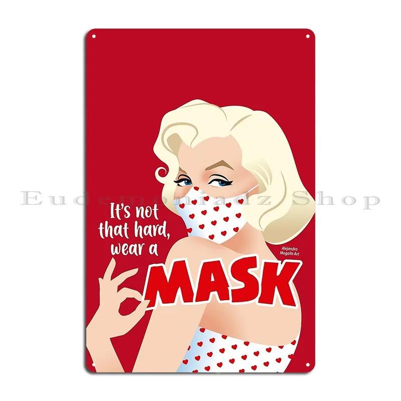 Vintage Art Wear a Mask COMICS Friday Metal Plaque Poster Garage Custom Wall Cave Party Designer Tin Sign Poster