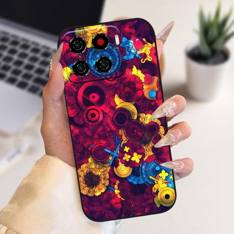 Чехол для ZTE Blade A56 Цветы Волк Мягкий Силиконовый Чехол для Телефона Для ZTE Blade A 56 TPU Ударопрочный Чехол BladeA56 4G Z2473 Fundas