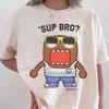 Футболка Comfort Colors® Domo Sup Bro – Футболка Y2K, Футболка Harajuku, Kawaii Футболка, Футболка с принтом Domo