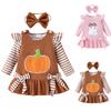 Infant Toddler Long-Sleeve Romper & Skirt Set