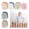 2Pcs Baby Fitted Sheet Double Layer Bassinet Protective Sleeve Nursery Essential for Standard Crib Mattress