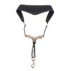 Saxophone Neck Strap Leather Breathable Adjustable Y Shape for Sax with Metal Swivel Snap Hook