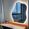 Irregular Bedroom Decorative Mirror Aesthetic Standing Decorative Mirror Full Body Living Room Decorations
