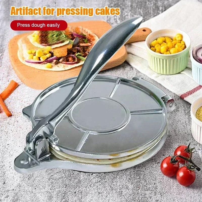 6.3 Inch Manual Tortilla Press Aluminum Alloy Corn Tortilla Maker Homemade Pancake Press Kitchen Tool For Diy Mexican Food