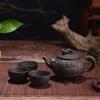 150ml Yixing Teapot Purple Clay Kung Fu Tea Set Handmade Dragon Elephant Squirrel Tea Pot With 3pcs Cup Set 50% Off