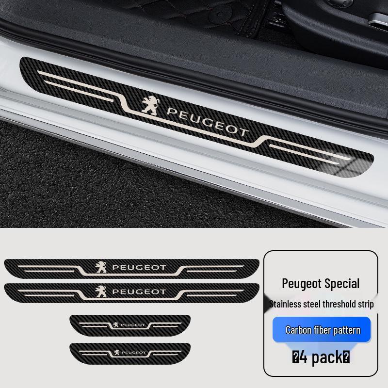 Приветственная накладка на порог двери Peugeot для 508L, 4008, 5008, 408, 308, e2008