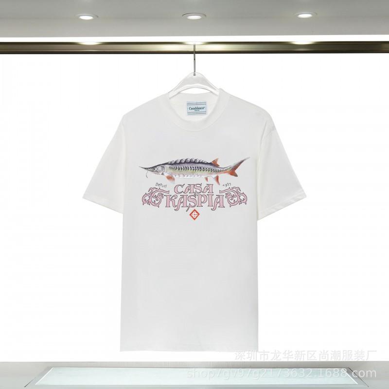 Casablanca Graphic T-Shirt Teen Boys Short Sleeve Loose Fit Cotton 2025
