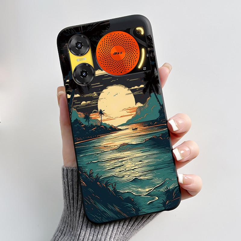 Case For ZTE Nubia Music 2 Z2460 Z2353 Music2 Phone Case Cute Rabbit Black Cover For ZTE Nubia Music Soft TPU Silicone Casing