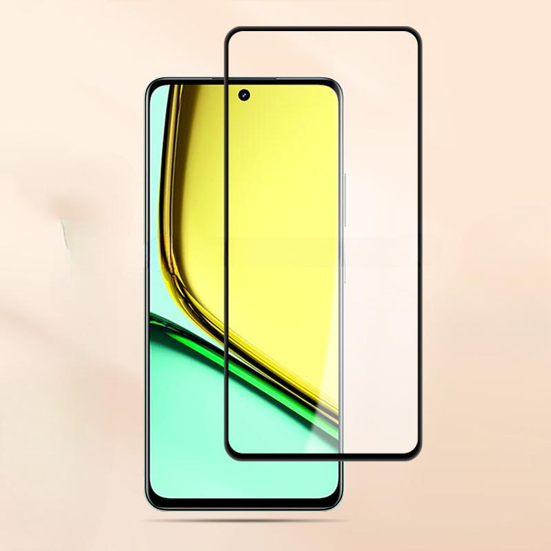 9D закаленное стекло для Realme C67 C65, прозрачная защитная пленка с черным краем для REALME RealmeC67 RealmeC65, защитная передняя пленка