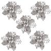 Christmas Tree Ornaments Christmas Simulation Flower Ornament 5Pcs