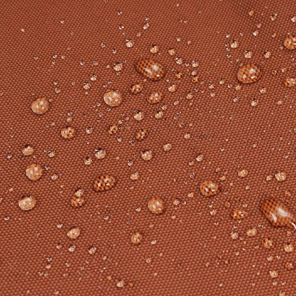 Outdoor Waterproof Umbrella Canopy Cover Hexagon Dustproof Cantilever Garden Banana Umbrella Shield Brown Sun Shelter