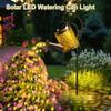 Solar Fairy Watering Can Lights Vintage Metal Garden Decor Outdoor Solar Hanging Kettle Light Waterproof Villa Yard Decoration