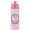 Skater Magbottle 500ml Thermal Stainless Steel Water Bottle Hello Kitty Flower Wreath Sanrio SDPC5-A