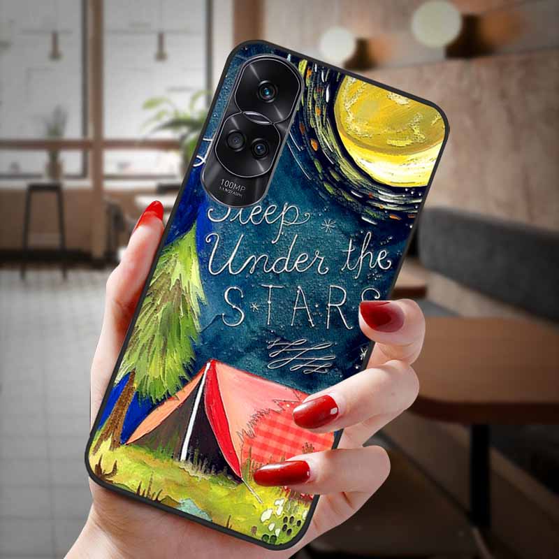 Чехол для Honor 90 Lite 5G 3D Цветочный Рельефный Тиснение Силиконовый Задний Чехол Для Honor 90 Чехол Honor90 Pro 90Pro 90Lite Мягкий Защитный