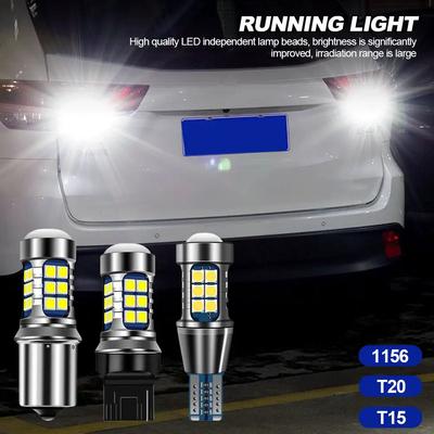 1156 T20 T15 27SMD светодиодная фара для мотоцикла, лампа для фар, светодиодная фара, противотуманные фары 12 В, белая