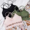 Breathable Sports Bra Anti-sweat Fitness Top Seamless Yoga Lingerie Running Gym Sportswear Push Up Underwear for Cup A B