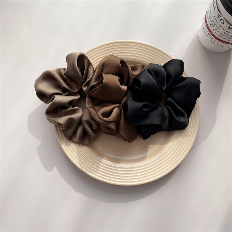 Korean Retro Elegant Women's Hair Scrunchie for Ponytails and Buns