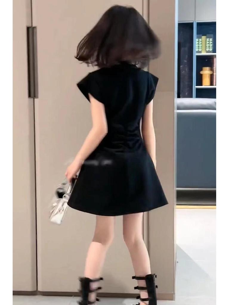 Korean-Style Girls' Sleeveless A-Line Dress - Summer Waist-Fit Fashion for Middle & Big Kids