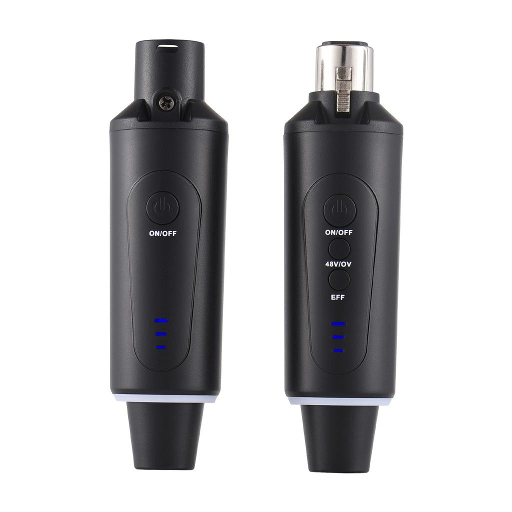 Microphone Wireless Xlr Transmitter and Receiver 48V UHF Wireless Mic System for Audio Mixer