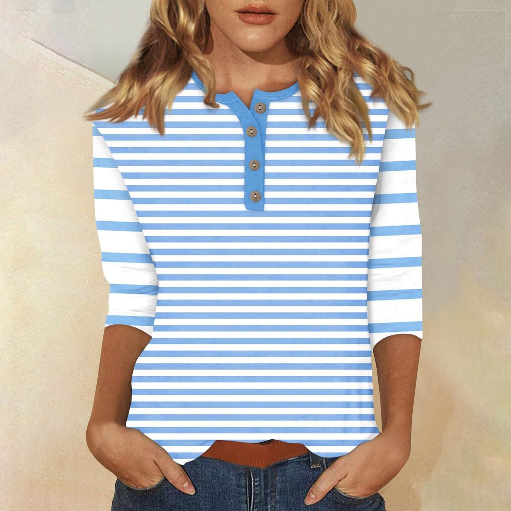 Женские футболки с милым принтом, блузки, повседневные базовые топы больших размеров, пуловеры для рубашек с рукавами 3/4