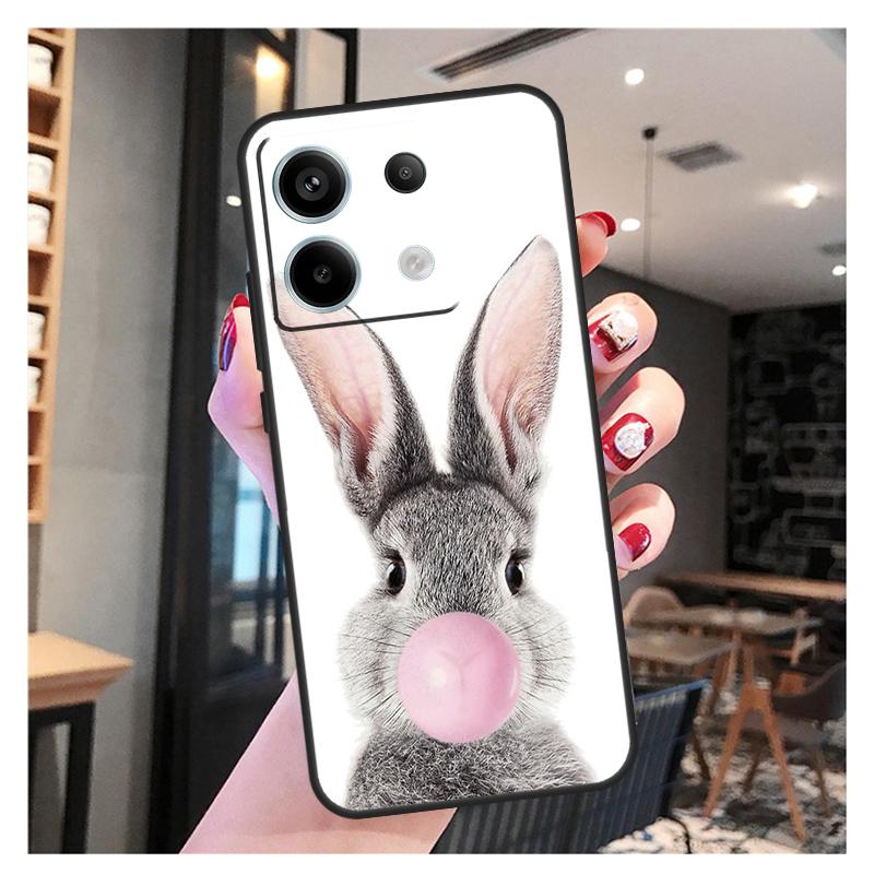Милый чехол-кролик для Xiaomi Redmi Note 13 12 11 9 10 Pro 9S 10S 11S 12S Redmi 13 12 10C 12C 13C Чехол