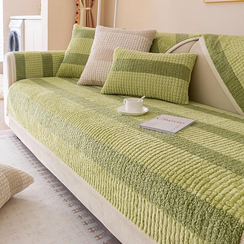 Плюшевая подушка для дивана, новая зима, утолщенная нескользящая подушка, простой современный кожаный чехол для дивана, тканевый чехол