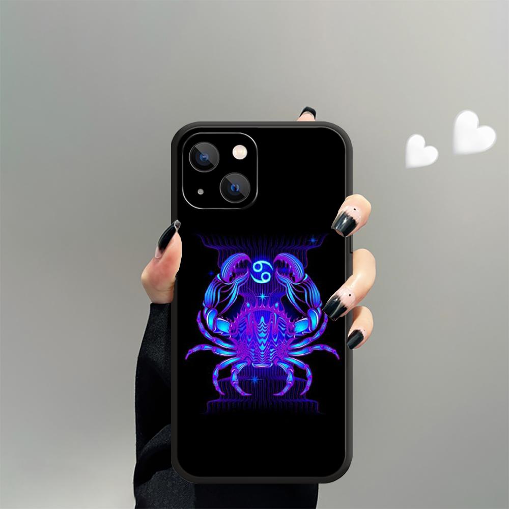 Constellations Zodiac Phone Case For iPhone Samsung Galaxy Redmi Xiaomi Note S A 16 15 14 13 12 11 20 21 22 23 53 54 Pro Plus Ultra Silicone Cover